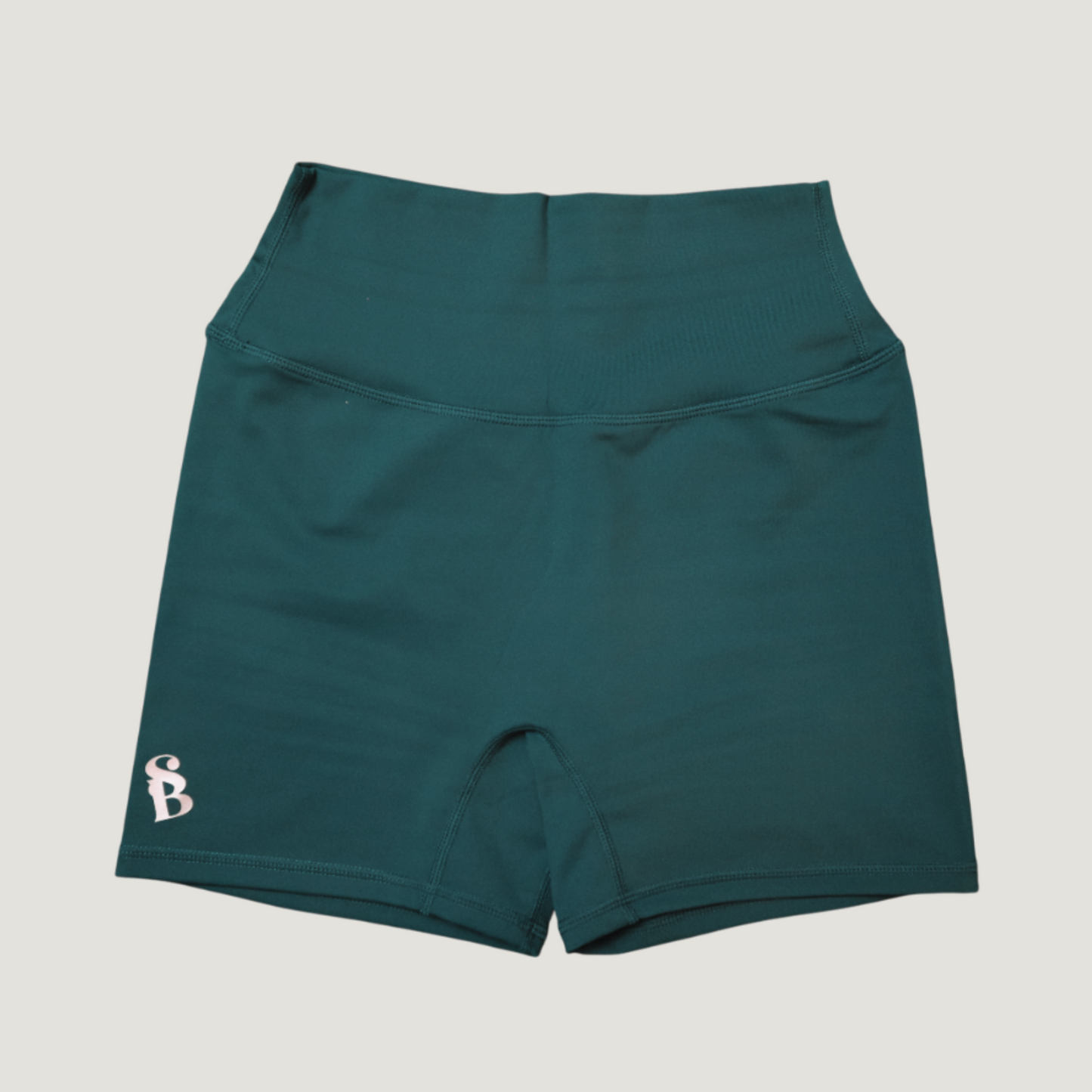 Taylor High Waist Define Biker Shorts in Jade Green